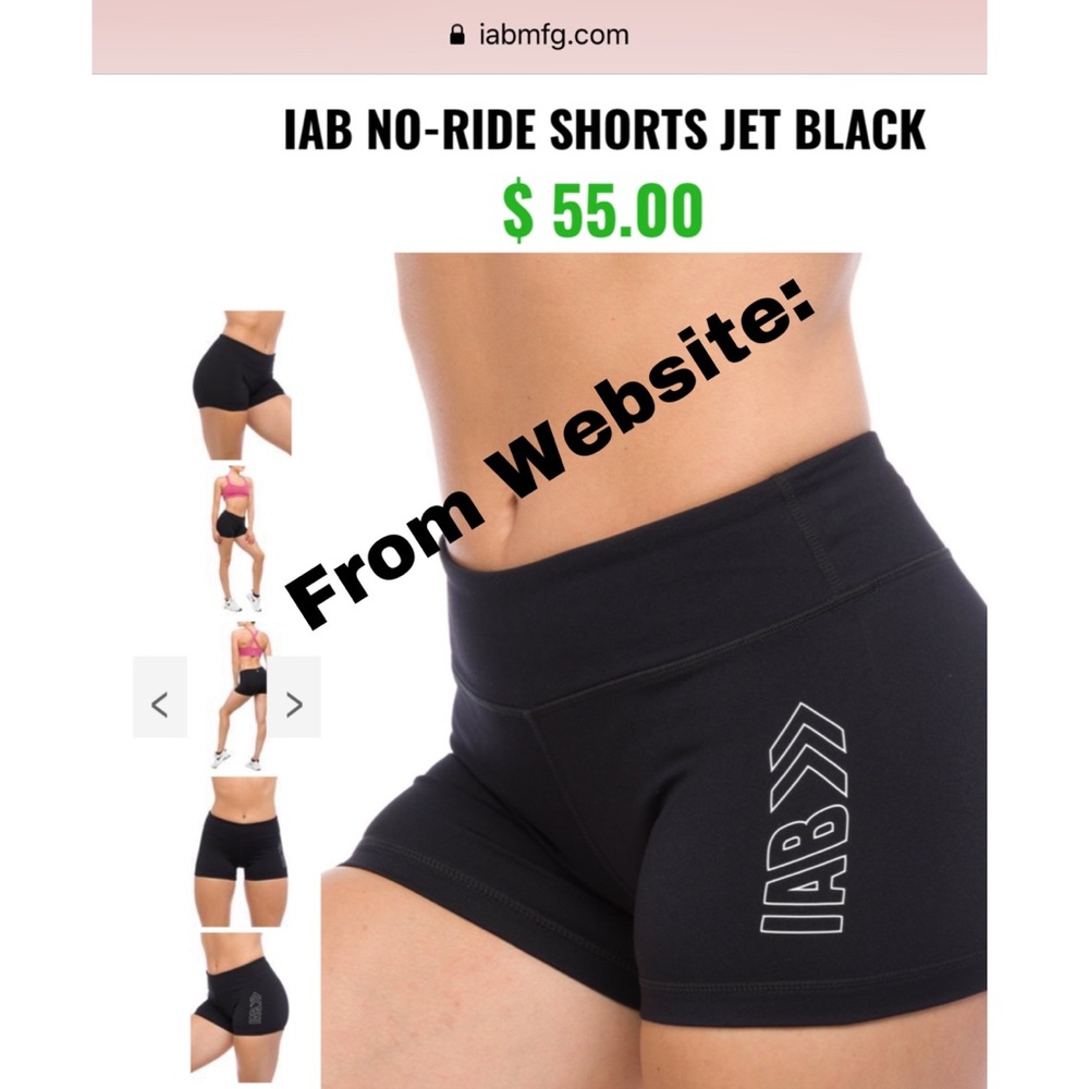 BNWT IAB Mfg No-Ride 3.0 shorts.